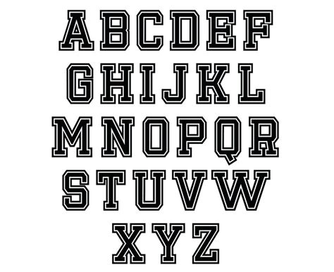 University Font Vectors Alphabet Cutting Files By Vectorsdesign