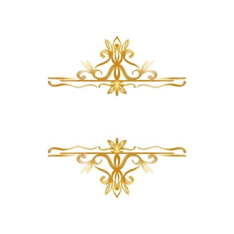 Elegant Gold Victorian Royal Flourish Border Golden Border Victorian