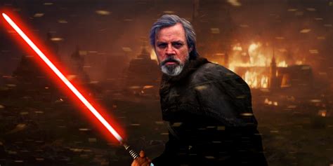 Does Lukes Lightsaber Prove He Fell To The Dark Side