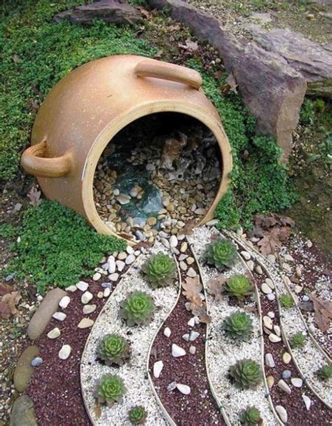 15 Eye Catching Diy Garden Ideas Of Rocks And Pots Youll Like