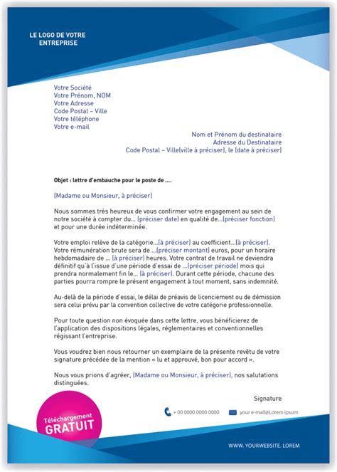 Exemple De Promesse D Embauche Pour La Prefecture Financial Report