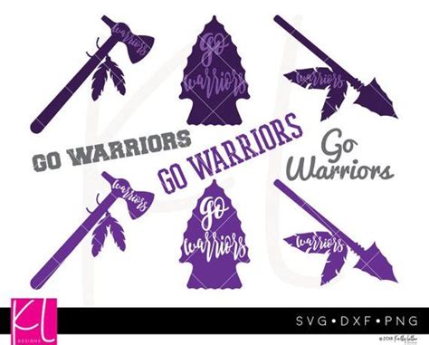 9 Warriors SVGs - Go Warriors - Warriors Football - High School or Little League Team - Warrior ...