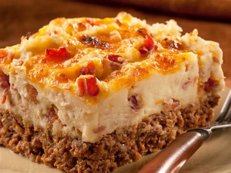 Find your favorite and dig in. Cowboy Meatloaf and Potato Casserole Recipe | Food Network