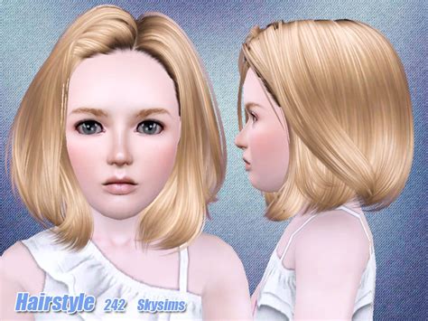 The Sims Resource Skysims Hair 242 Set