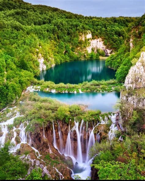Plitvice Lakes National Park Croatia Beau Paysage Paysages