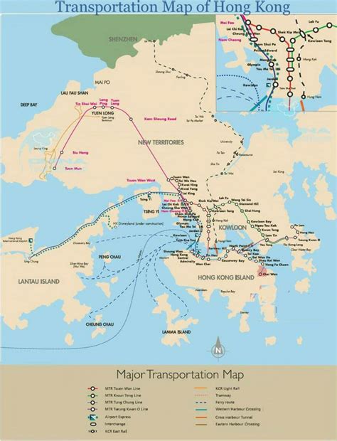 Hong Kong Ferry Map