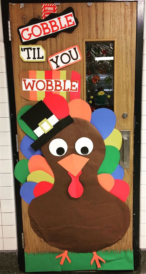 Turkey Classroom Door For Thanksgiving Thanksgiving Classroom Door