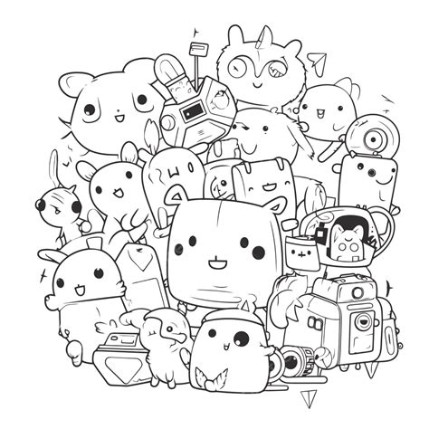 Coloring Pages Of Kawaii Characters Pin By Mikkyoo On Adam Nielsen