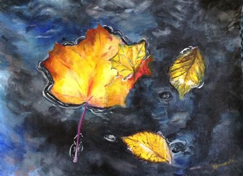 Leaves On A Pond Wetcanvas Online Living For Artists