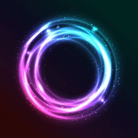 Bright Abstract Circle Background Vector Free Download