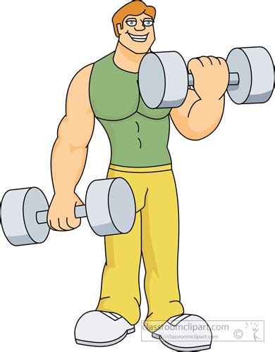 Weightlifting Clipart Bodybuilderliftingweights Classroom Clipart