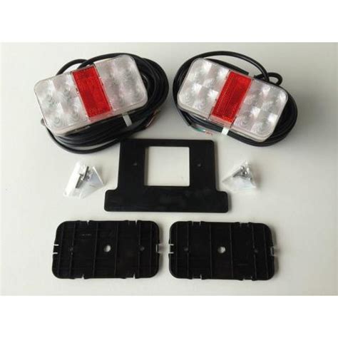 Properly wiring a boat trailer will go a long way toward giving yourself a more pleasant afternoon with the boat. ARK SUBMERSIBLE RECTANGLE LED BOAT TRAILER LIGHT KIT - ONE ...