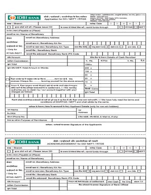 To apply for any of our services, please download and print out the correct application form(s) and take your completed form to any hsbc branch for processing. Photograph Of Bank Invoice Of Idbi Indian Bank - Fill ...