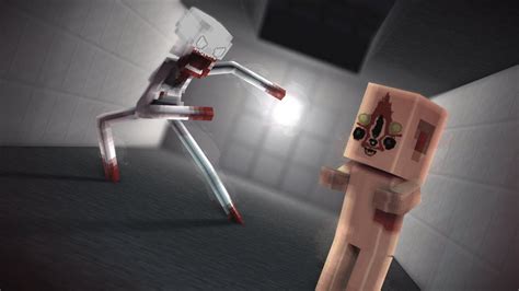 Scp 096 Vs Anomaly 173 Minecraft Battle Animation Otosection