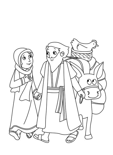 Though abraham and sarah waited a very long time for a child, they listened to gods instruction and he did bless them with a child, isaac. Abraham and Sarah Coloring Pages | Educative Printable ...