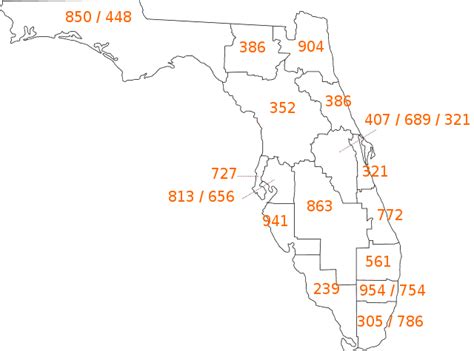 List Of Florida Area Codes Wikiwand