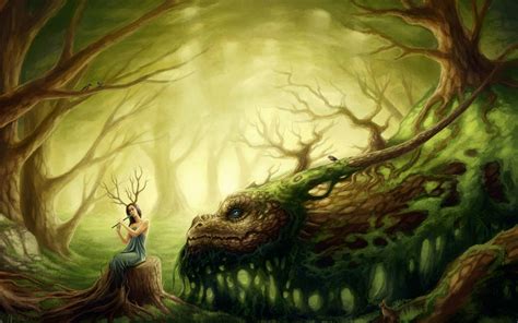 Art Artwork Fantasy Magical Forest Original Magic Creature