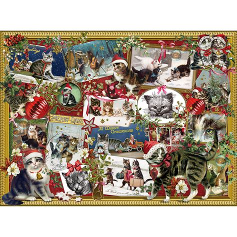 Not suitable for children younger than 3 years old. Christmas Cats 300 Large Piece Jigsaw Puzzle | Bits and Pieces