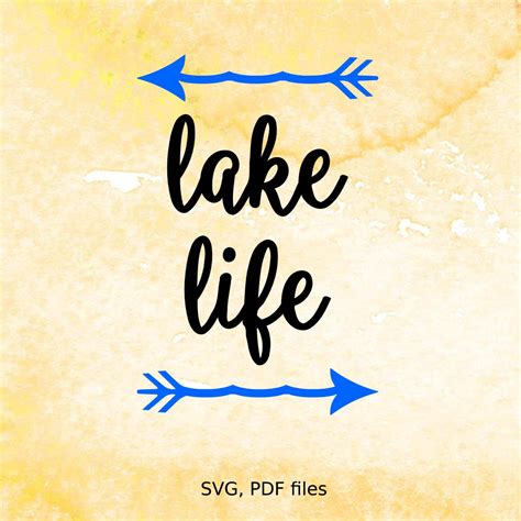 Lake Life SVG cutting file for silhouette svg file for