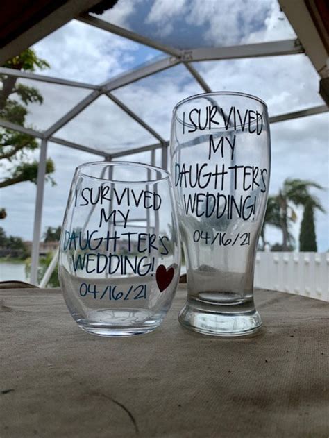 I Survived My Daughters Wedding Wedding Gift For Mom Mother Etsy