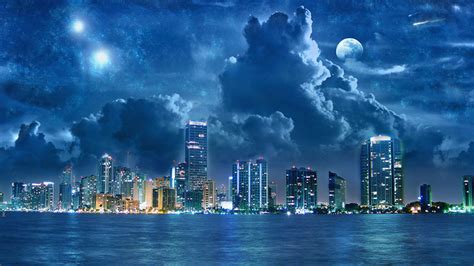 Cloudy Sky Over The City 7283 Hd Wallpaper