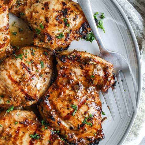 Grilled Chicken Thighs Easy Marinade Spend With Pennies