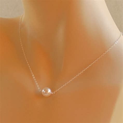 Bridesmaid Pearl Necklace Bridal Jewelry Wedding Party Gift