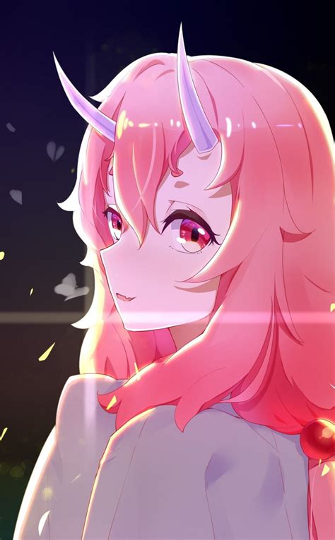 23 Anime Character With Pink Hair And Devil Horns Aleya Wallpaper