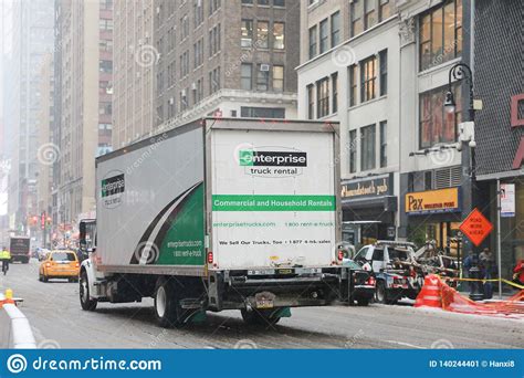 Enterprise Rental Truck In New York Editorial Photo - Image of e350 ...