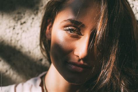 Portrait Of A Beautiful Brunette By Stocksy Contributor Studio