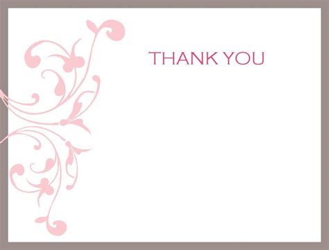 84 Free Printable Thank You Note Card Template Free Download By Thank