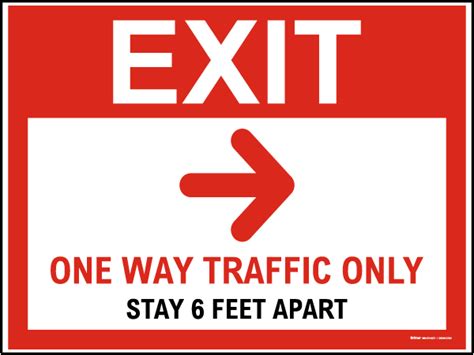 Exit One Way Traffic Only Right Arrow Sandwich Board Sign D6506 By