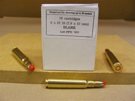 15 Round Box 8mm Mauser Blank Ammo By Prvi Partizan Ppb79