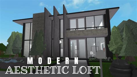 Roblox Bloxburg Modern Aesthetic Loft 54k Youtube