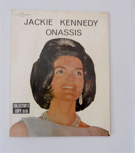 Vintage Jackie Kennedy Onassis Collectors Magazine From Etsy Jackie Kennedy Kennedy Jackie