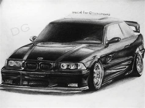 Bmw E36 Drawing By Dropgraphics Sketch Design Art Drawings Sketches