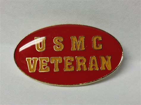 Usmc United States Marine Corps Veteran Lapel Hat Pin New