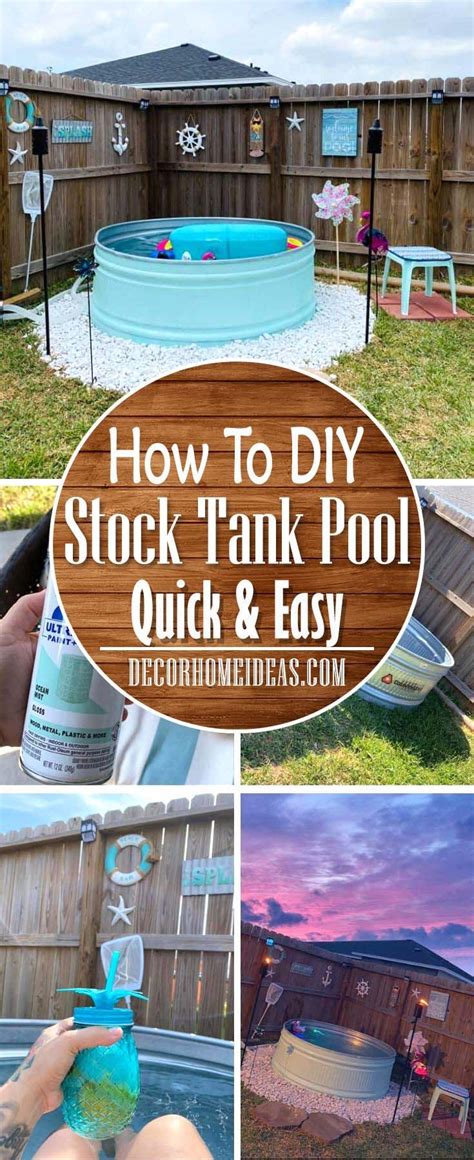 This Diy Stock Tank Pool Is Your Best Summer Project Decor Home Ideas