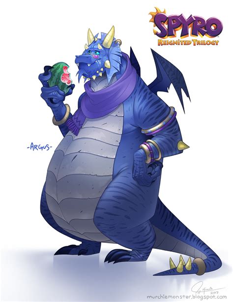 Artstation Spyro Reignited Argus Dragon Concept Jeff Murchie