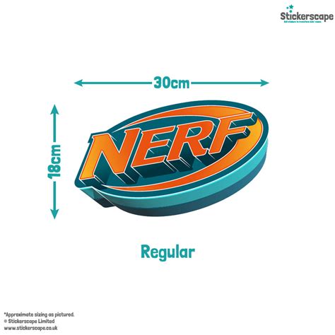 3d Nerf Logo Wall Sticker Stickerscape