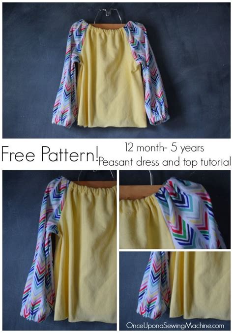 Free Pattern And Tutorial For A Peasant Dress And Top Even A Beginner