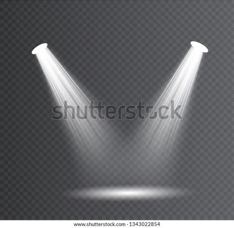 Vector Spotlight Light Effectglow Isolated White Stock Vector Royalty