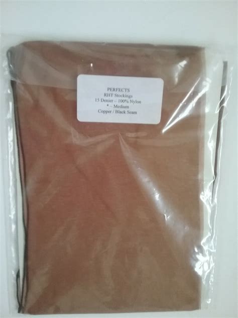 Eleganti Rht Stockings Copper Black Seams Medium Perfects Ebay