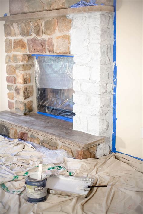 Clean your stone with warm soapy water. How To Whitewash A Stone Fireplace | Stone fireplace ...