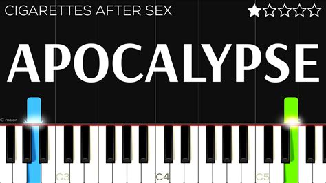 Apocalypse Cigarettes After Sex Easy Piano Tutorial Youtube