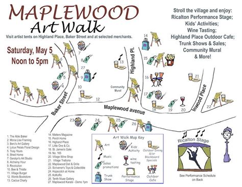 Map The Maplewood Art Walk Maplewood Nj Patch