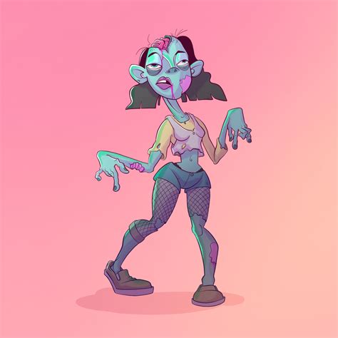 Artstation Zombie Girl