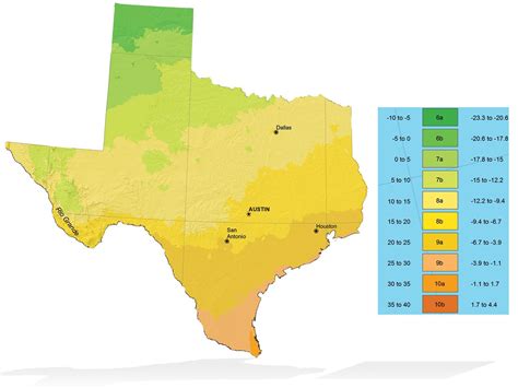 Garden Zone Map Texas