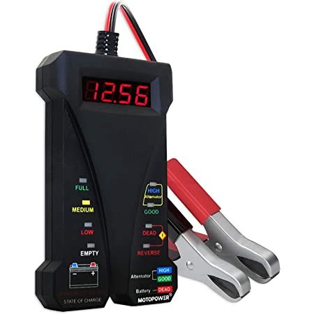 Amazon Com MOTOPOWER MP A V Digital Car Battery Tester Voltmeter And Charging System