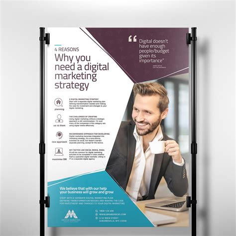 Digital Marketing Poster Template Flyer Templates ~ Creative Market
